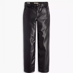 Levi's Baggy Dad Women's Faux Leather Pants